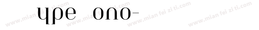 TKE Type Mono字体转换